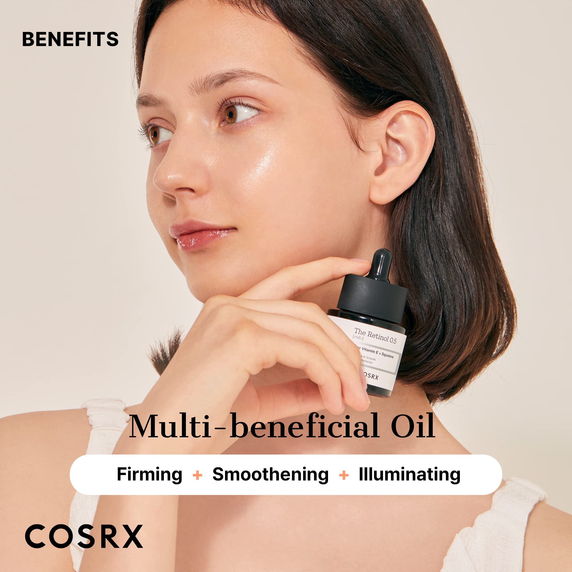 Lightweight finish on skin hints at potential radiance with regular use