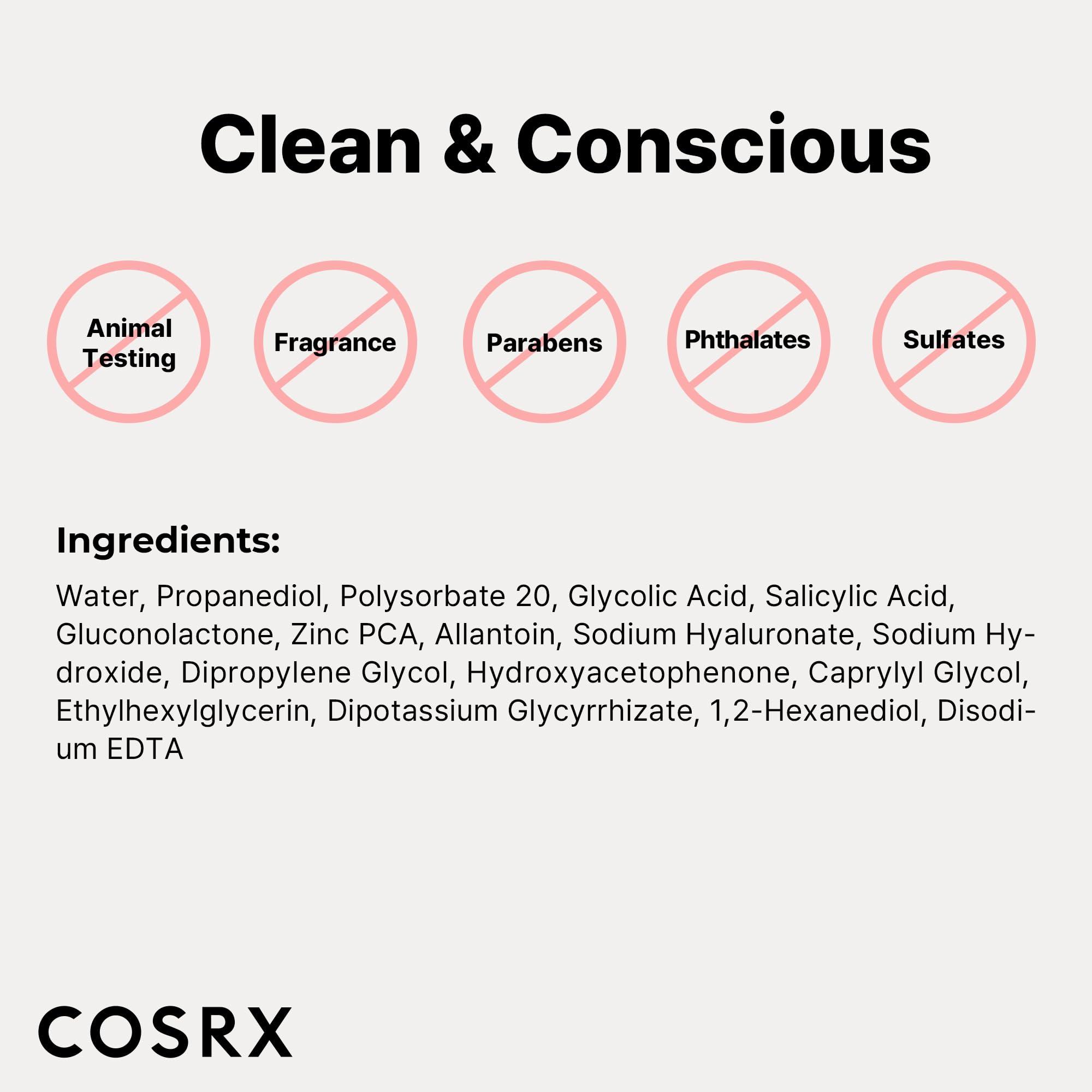 COSRX sixty-plus cotton balls shown with the serum kit