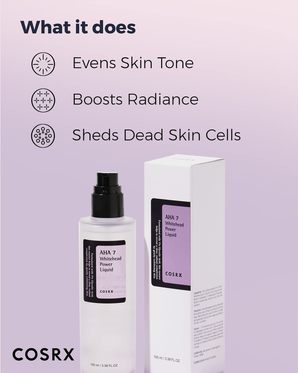 COSRX skincare routine step demonstrating lightweight hydration.