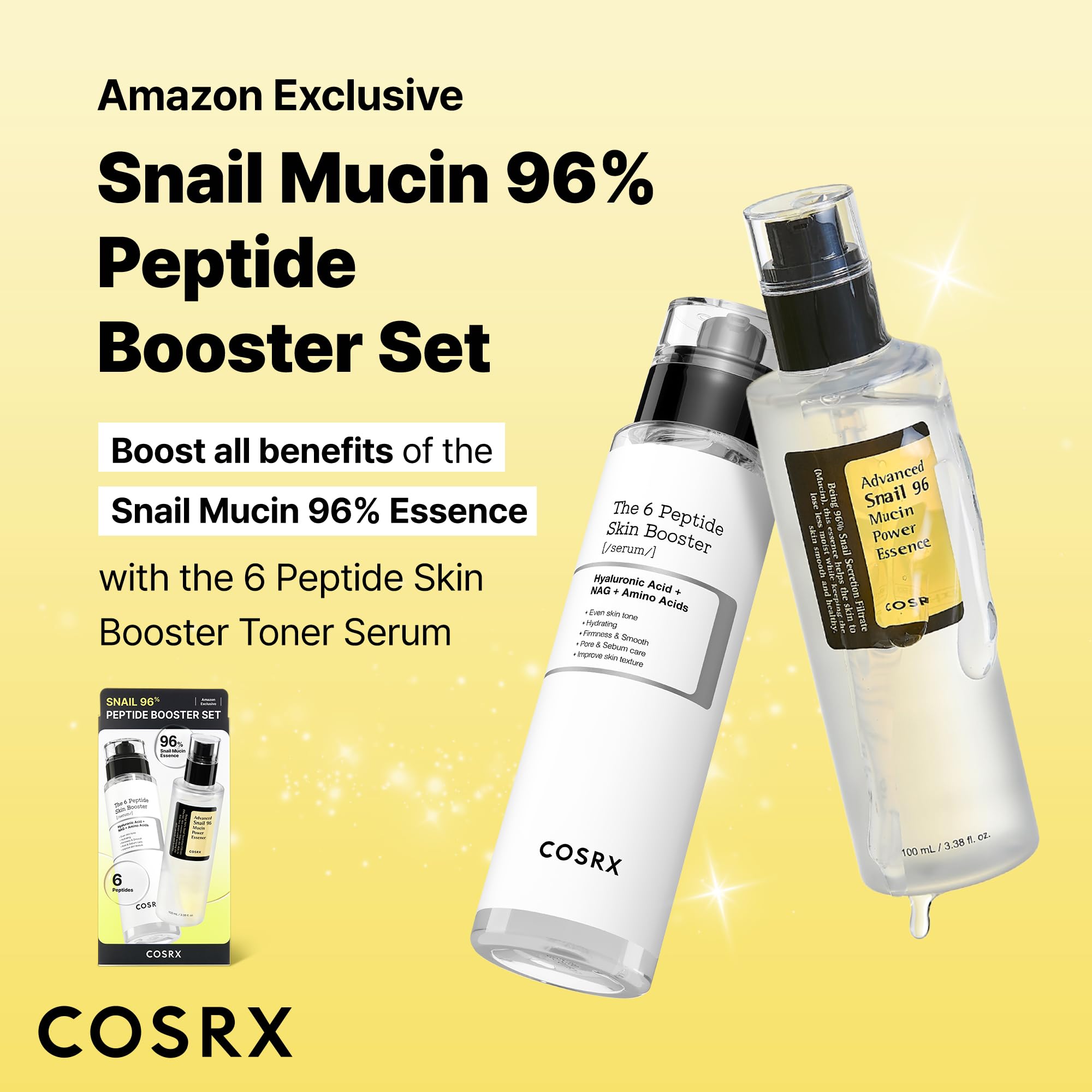 COSRX Snail Mucin 96 Essence dropper showing precise application