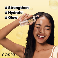 COSRX Snail Mucin 96 Peptide Booster Serum bottle supports elasticity