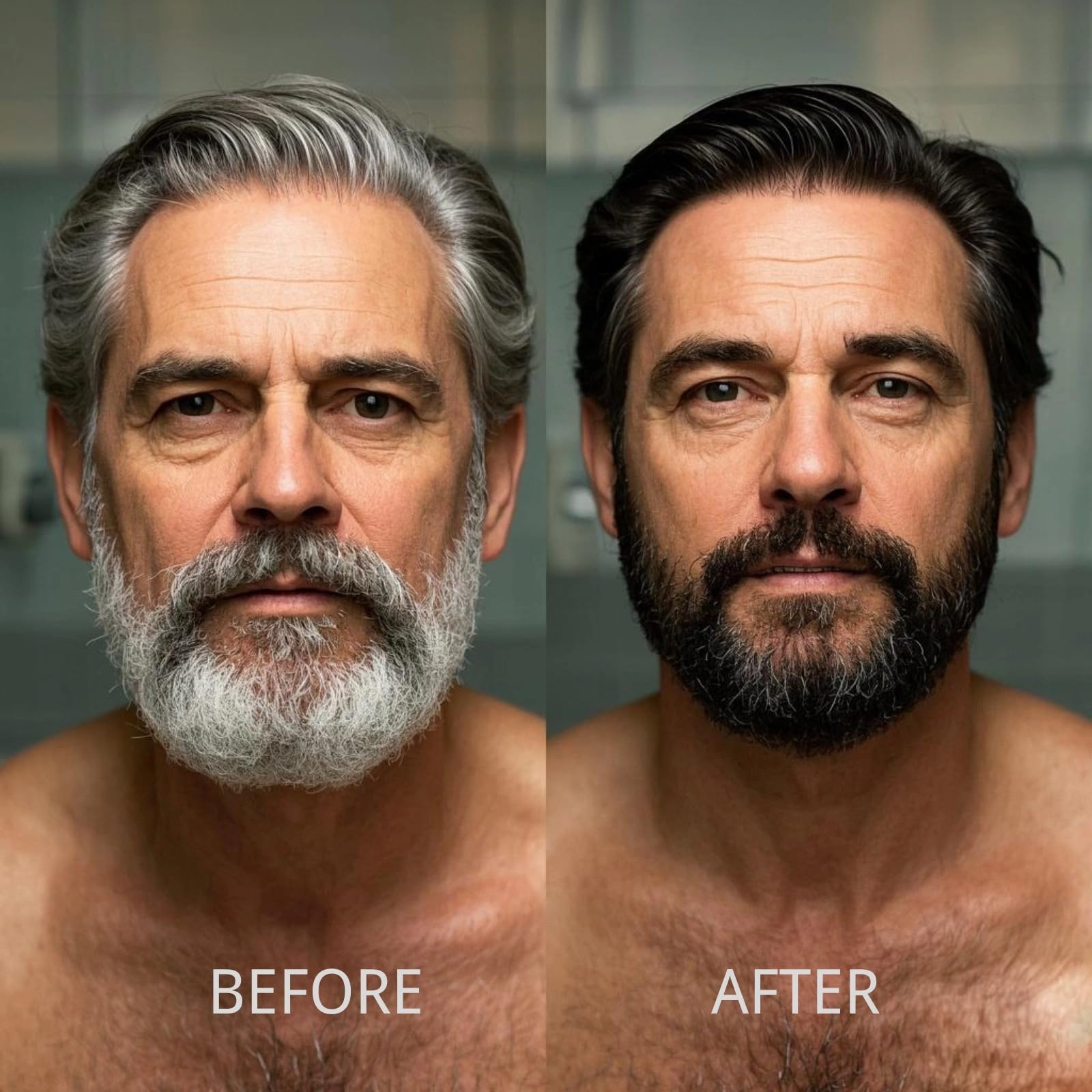 COSYAGE beard dye bottle pour highlights easy application and quick color take.