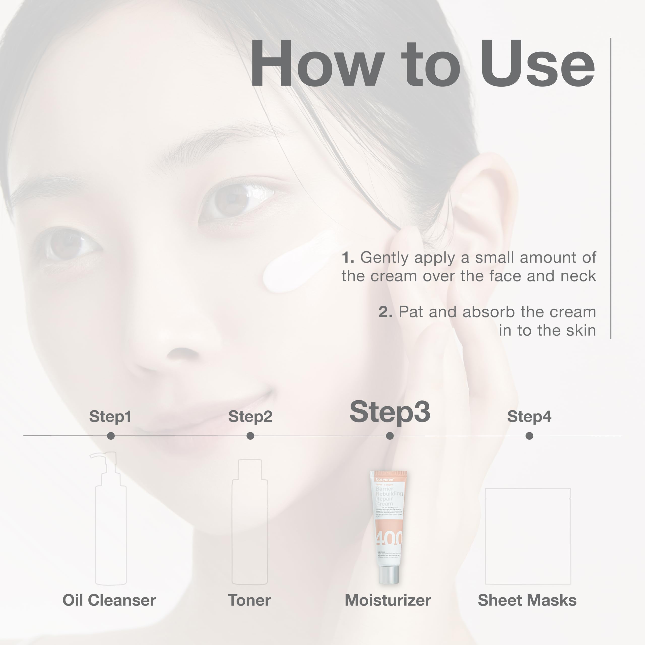 COSYUREE Vegan clean beauty label on the product packaging.