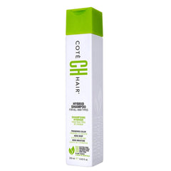 Cote Hair Hybrid Shampoo bottle with moisturizing cleanse and vegan, cruelty-free formula.
