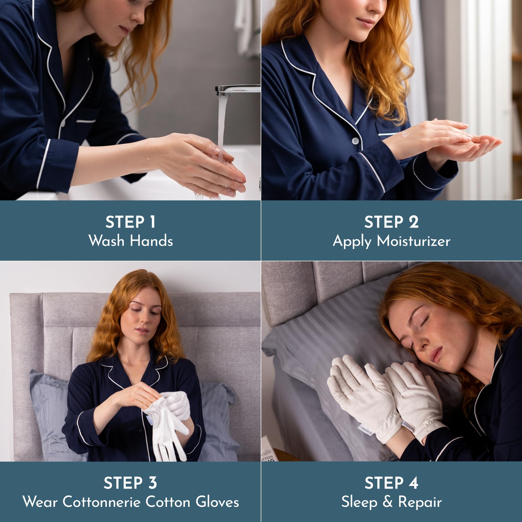 Cottonnerie Original cotton gloves set is reusable and eco friendly
