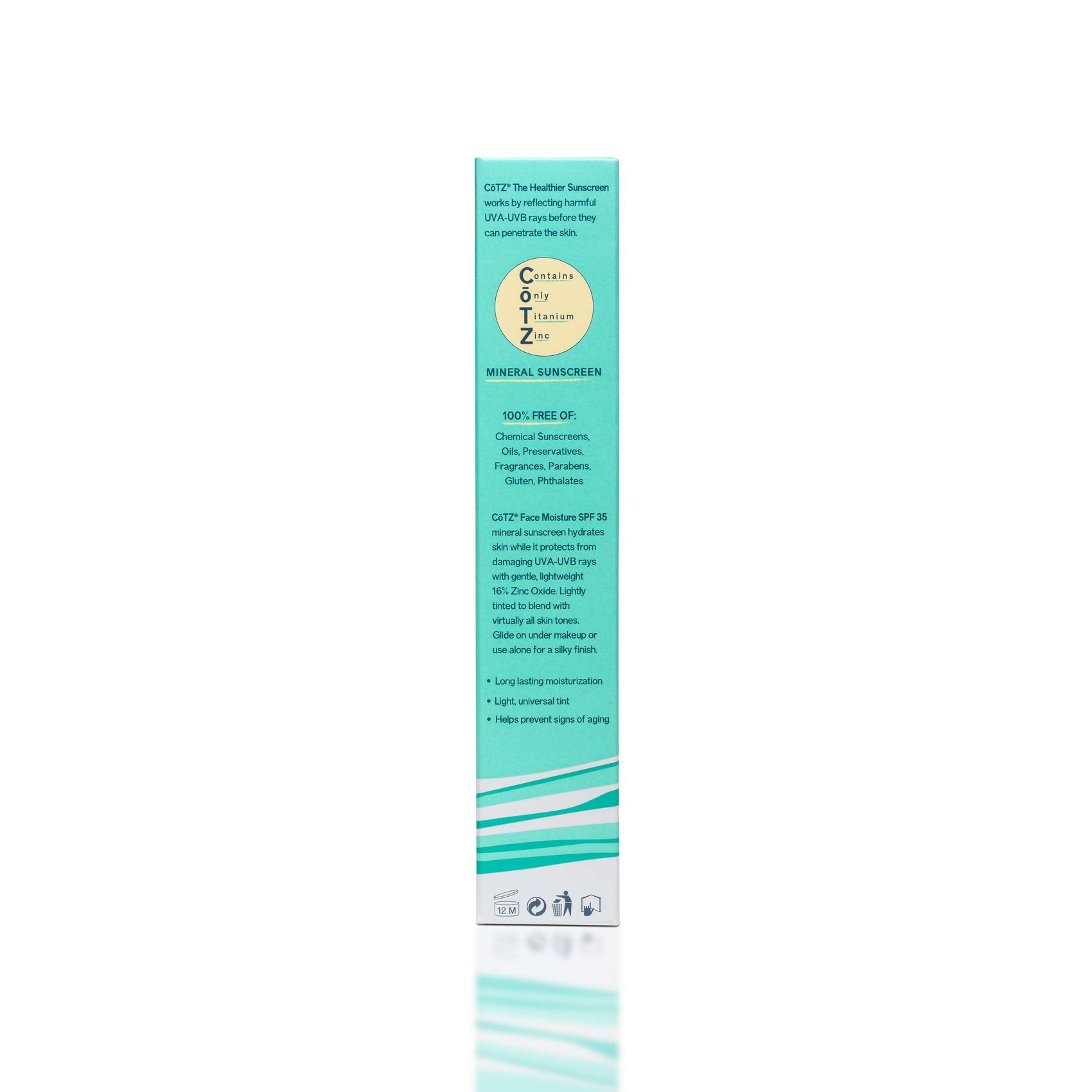 CoTZ Face Moisture adapts across skin tones with sheer tint