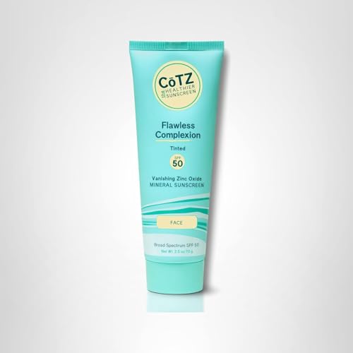 CoTZ daily-use tinted sunscreen on clean skin