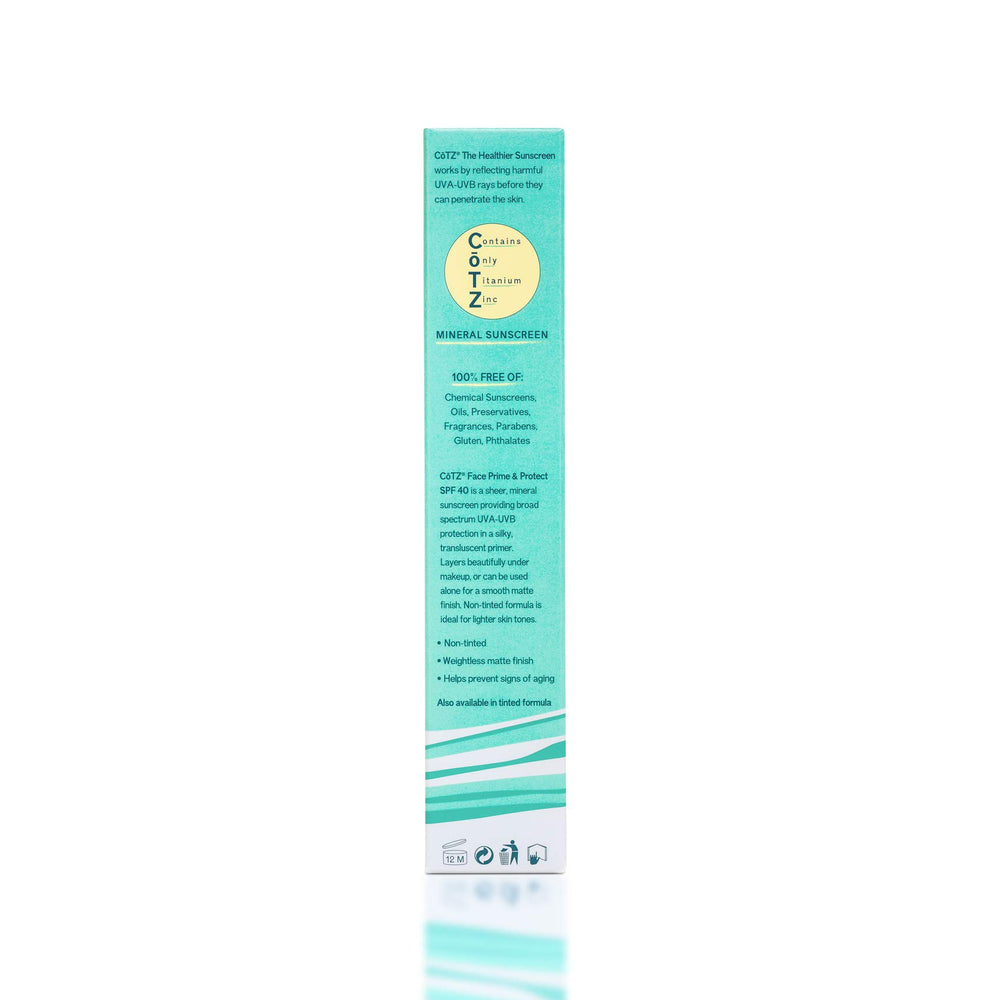 CoTZ Face Prime & Protect primer-like texture offering a lightweight, sheer finish