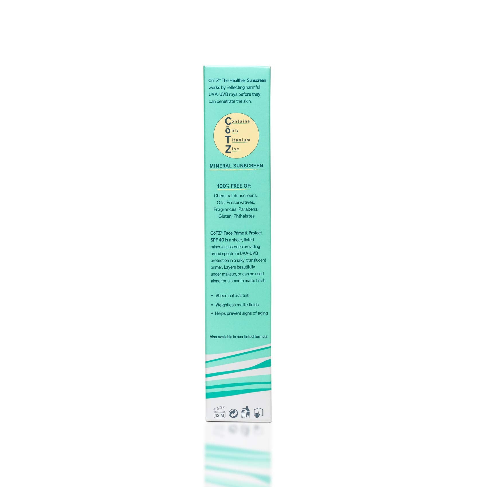CoTZ Face Prime & Protect applied as a base under makeup