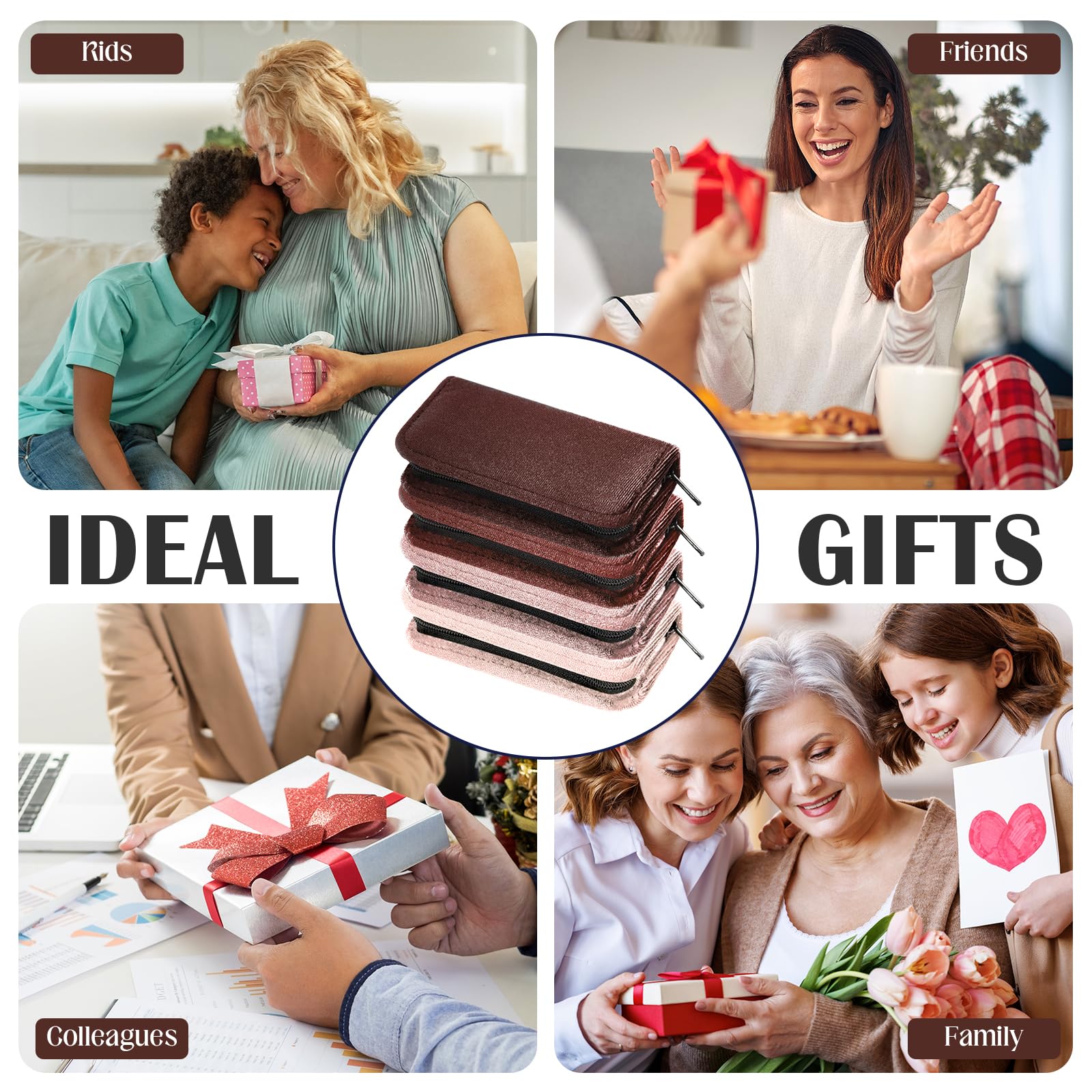 Coume Brown Series set supports home and travel use with organized storage.