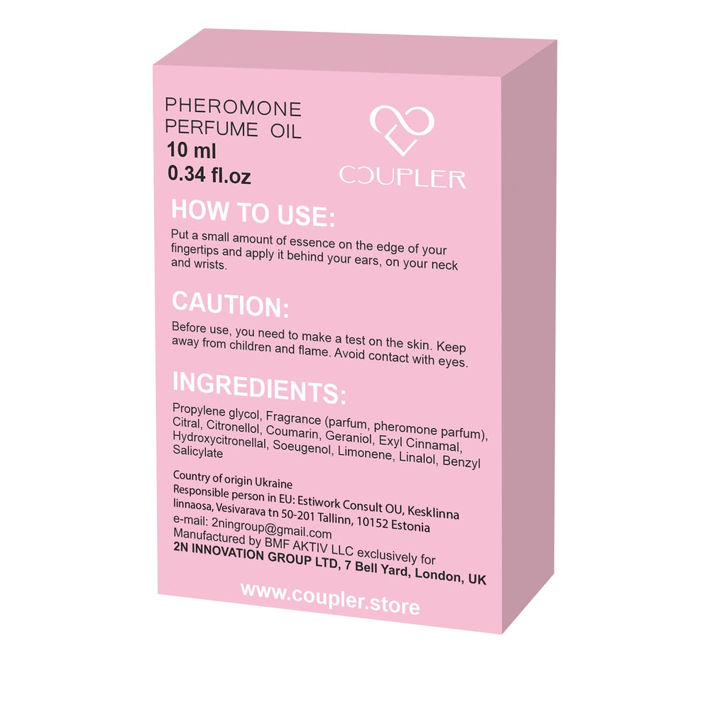 COUPLER pheromone oil women romantic moment spark in social settings