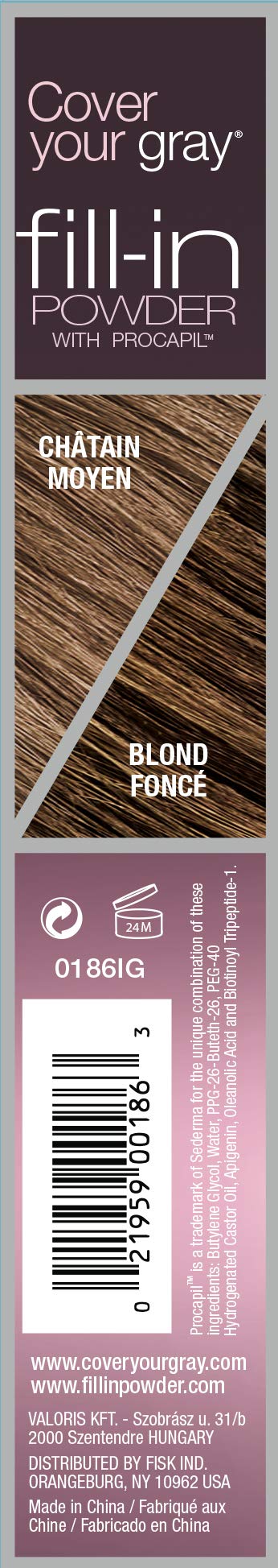 Cover Your Gray Fill In Powder with brush applicator for precise thinning-area application