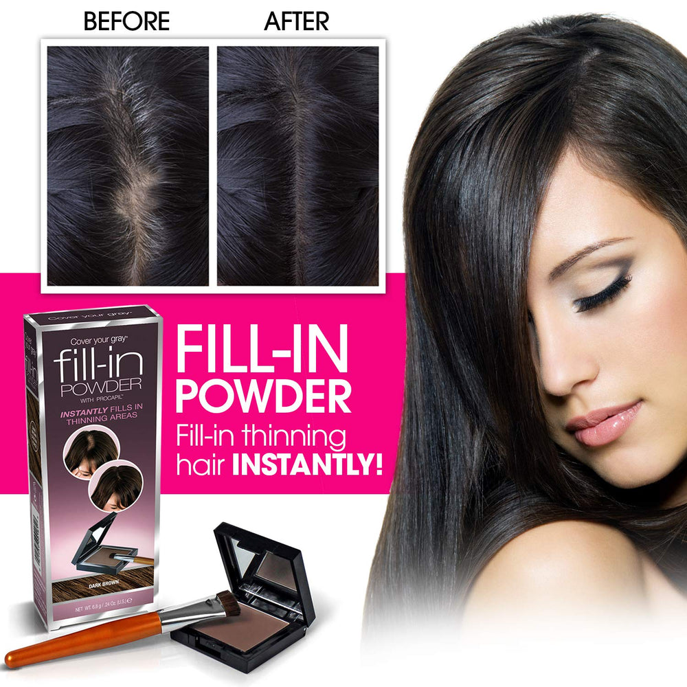 Cover Your Gray Fill In Powder water-free application for quick touch-ups