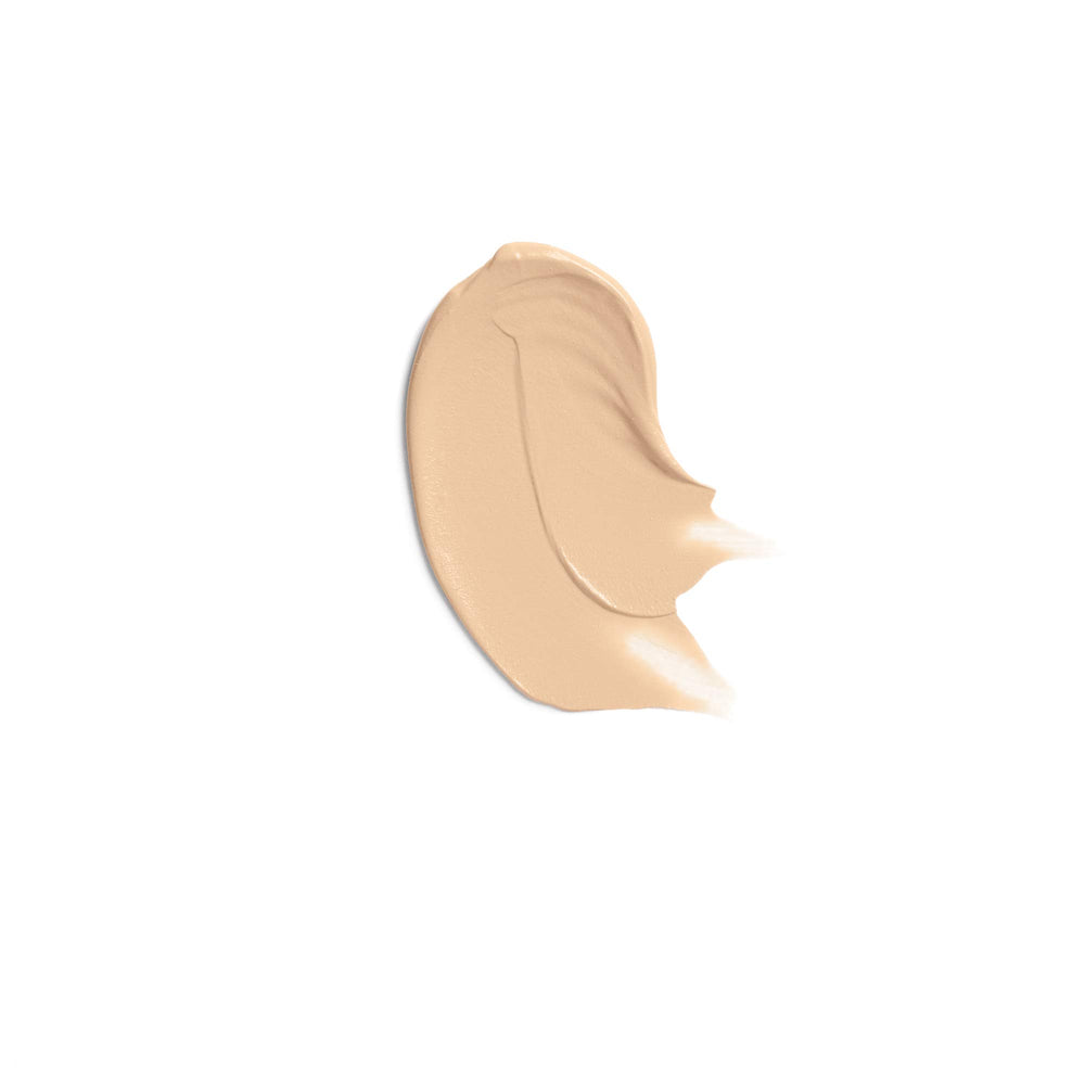COVERGIRL Advanced Radiance Foundation natural ivory swatch demonstrates flawless blend