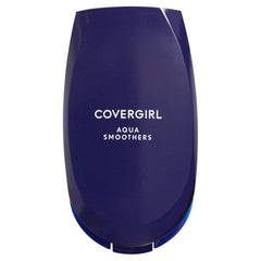 CoverGirl Aquasmooth SPF20 compact foundation swatches in Buff Beige for even coverage.