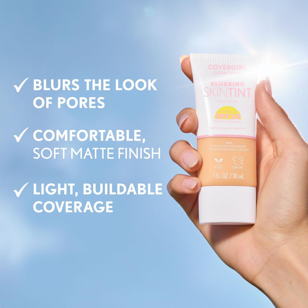 CoverGirl 430 Medium Neutral shade swatch shows warm, versatile tone.