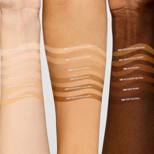 CoverGirl swatch on cheek demonstrates lightweight coverage and natural glow.