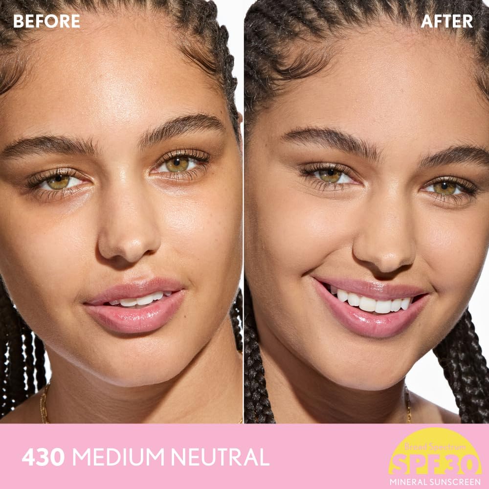 CoverGirl Clean Fresh Blurring Skin Tint swatches on arm show blendable coverage.