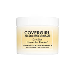 CoverGirl Clean Fresh Skincare Dry Skin Corrector Cream on hand demonstrates quick absorption.