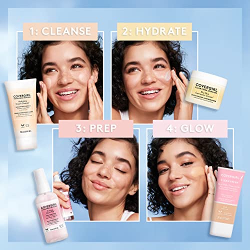 CoverGirl Clean Fresh Skincare Dry Skin Corrector Cream ingredients include jojoba and shea butter.