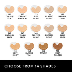 COVERGIRL Clean Liquid Foundation Deep Golden 170 bottle with pump demonstrates water-based formula that lets skin breathe