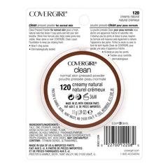 CoverGirl Clean Pressed Powder open compact with sponge for smooth finish