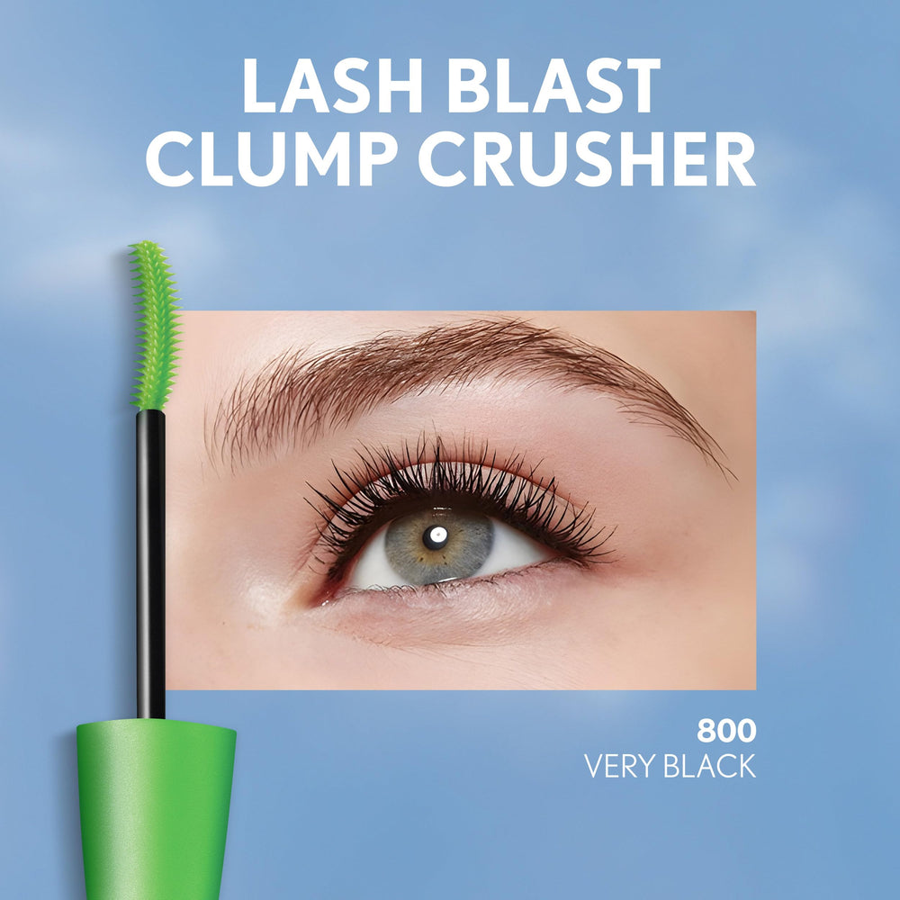 CoverGirl Clump Crusher waterproof mascara resists sweat and humidity.