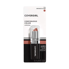 CoverGirl Continuous Color Lipstick Bronzed Glow on lips with even coverage and comfort