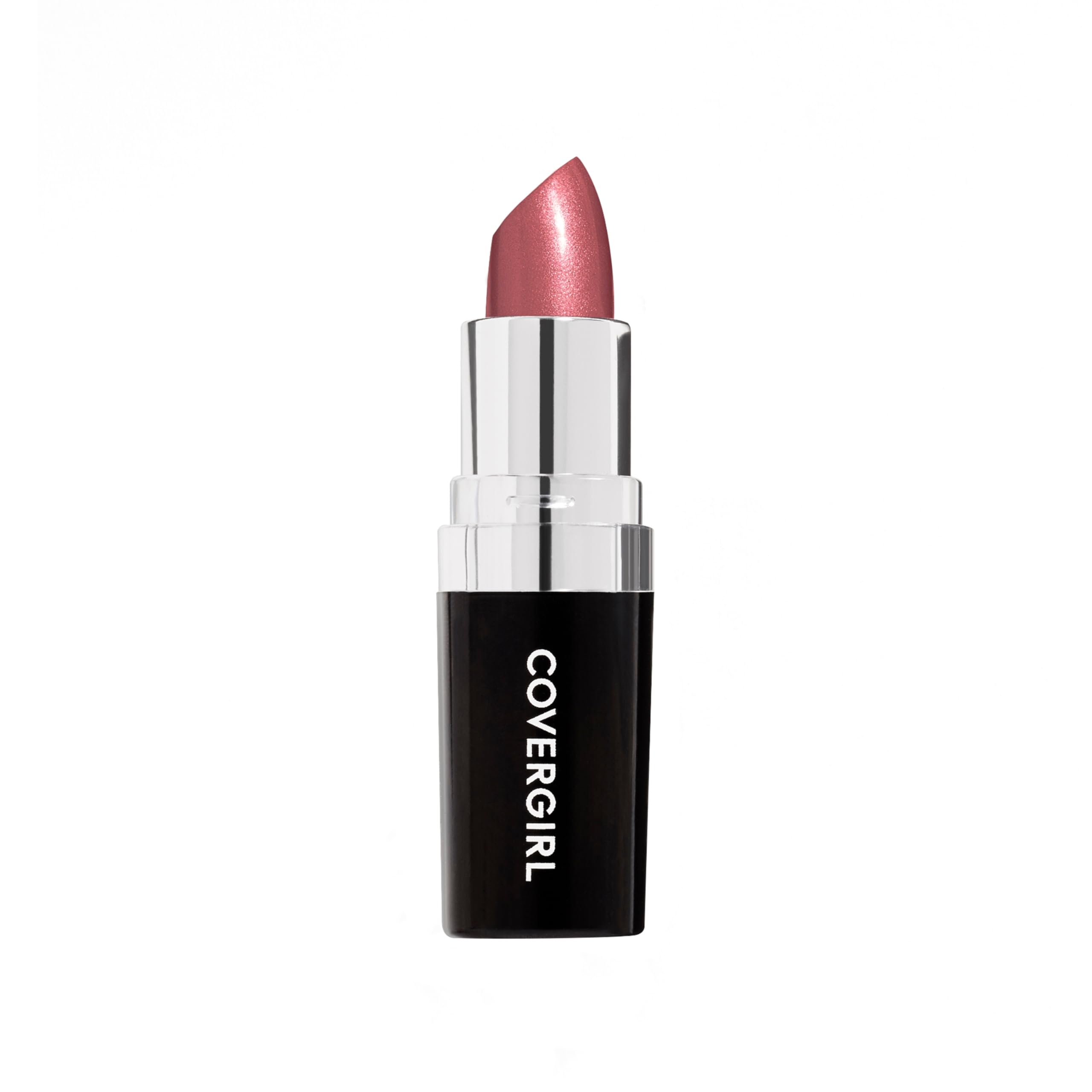COVERGIRL Continuous Color Lipstick Iced Mauve 420 product shot with moisturized finish.