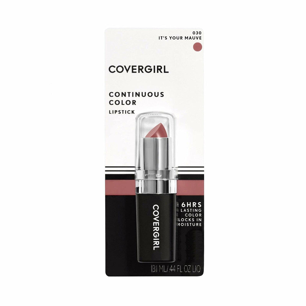COVERGIRL lipstick swatch reveals creamy texture with moisture.