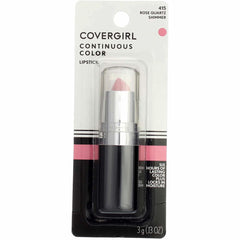 CoverGirl Rose Quartz swatch showing rich pigment and hydration for versatile looks.