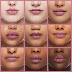 CoverGirl continuous color lipstick Smokey Rose 035 application demonstrates smooth glide.