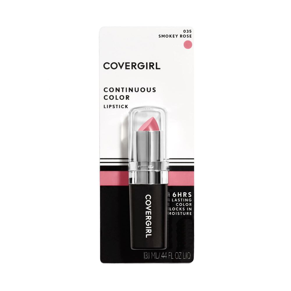 CoverGirl lipstick closed cap detail emphasizes premium packaging and feel.