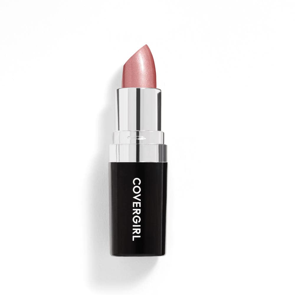 CoverGirl Continuous Color Lipstick Sugar Almond 010 open cap showing moisturizing color