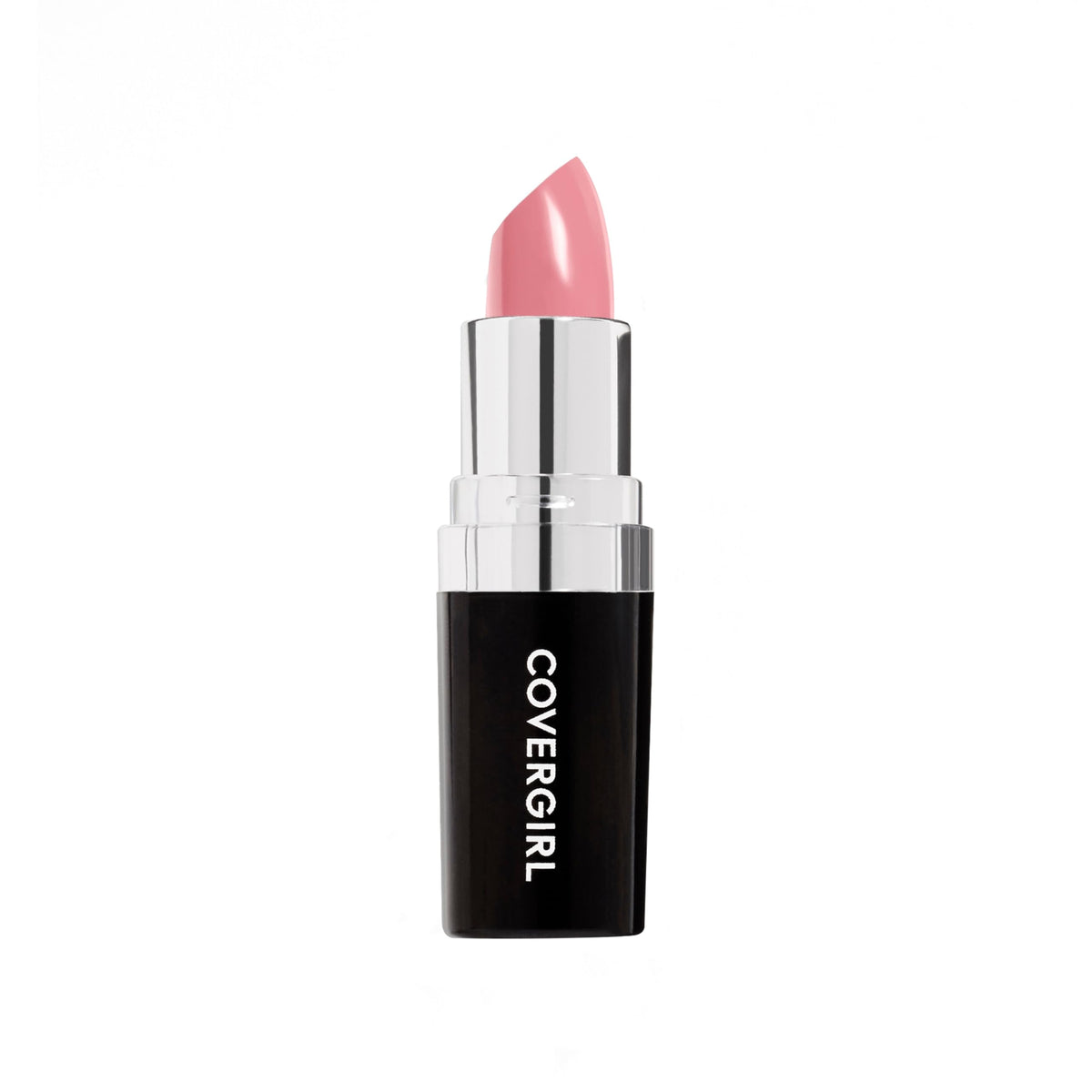 CoverGirl Continuous Color Lipstick Rose Quartz 415 product shot highlights moisture rich color