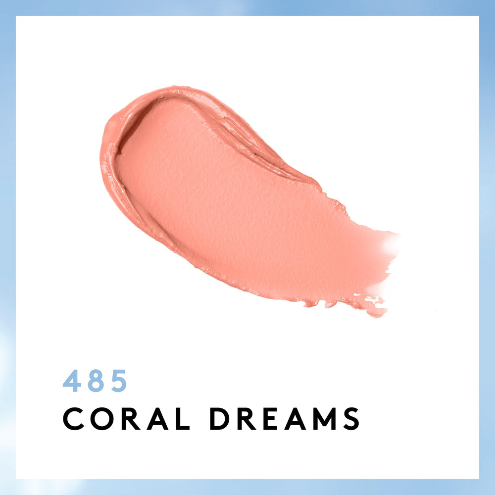 CoverGirl Exhibitionist Coral Dreams on lips shows smooth glide and comfort