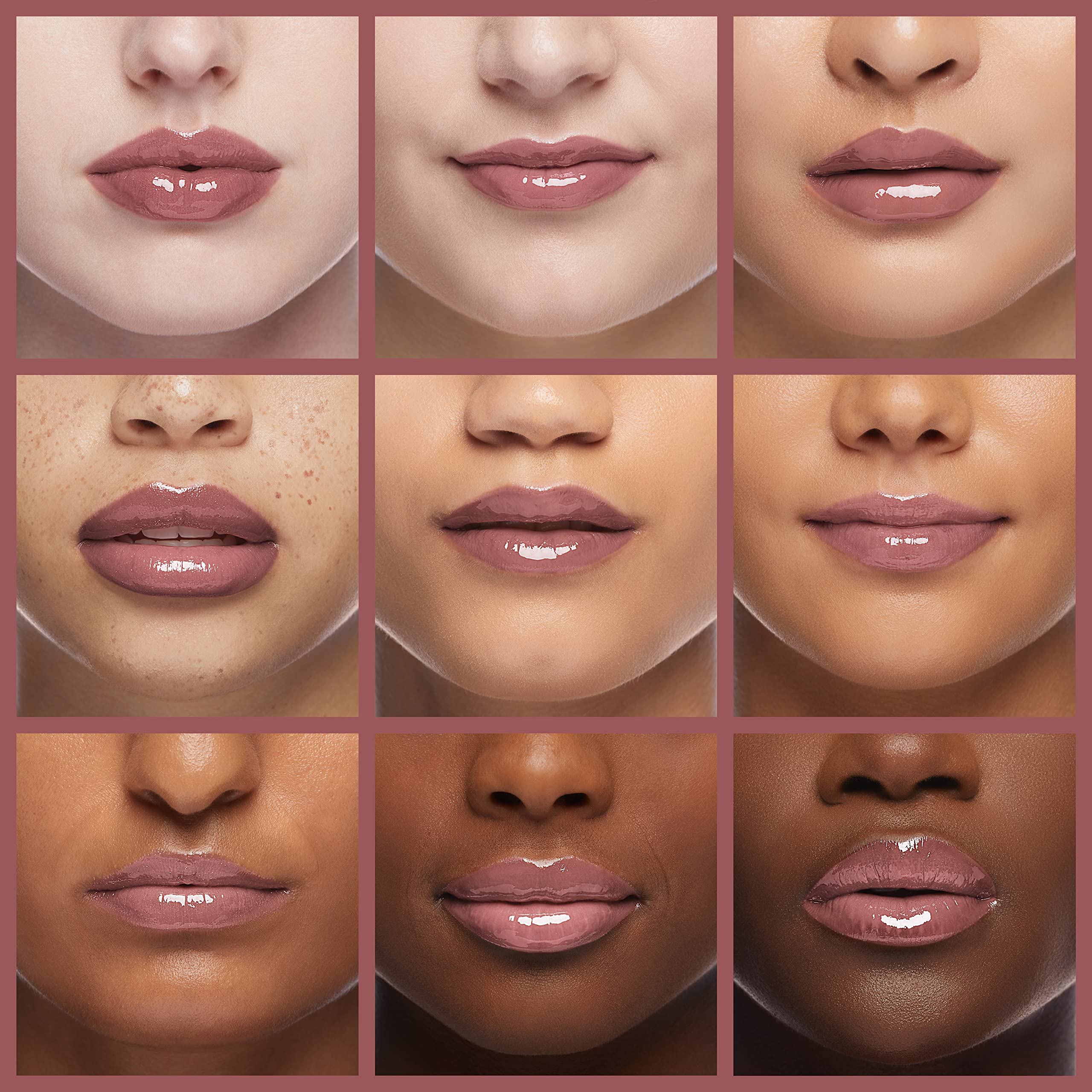 Application shot of Sultry Sienna 250 on lips for versatility.