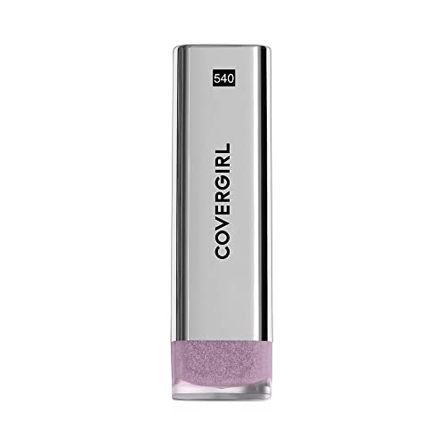 CoverGirl Exhibitionist Metallic Ready Or Not on lips with shine.