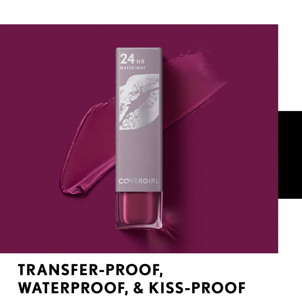 COVERGIRL Exhibitionist close-up tip reveals smooth, crease-free application.