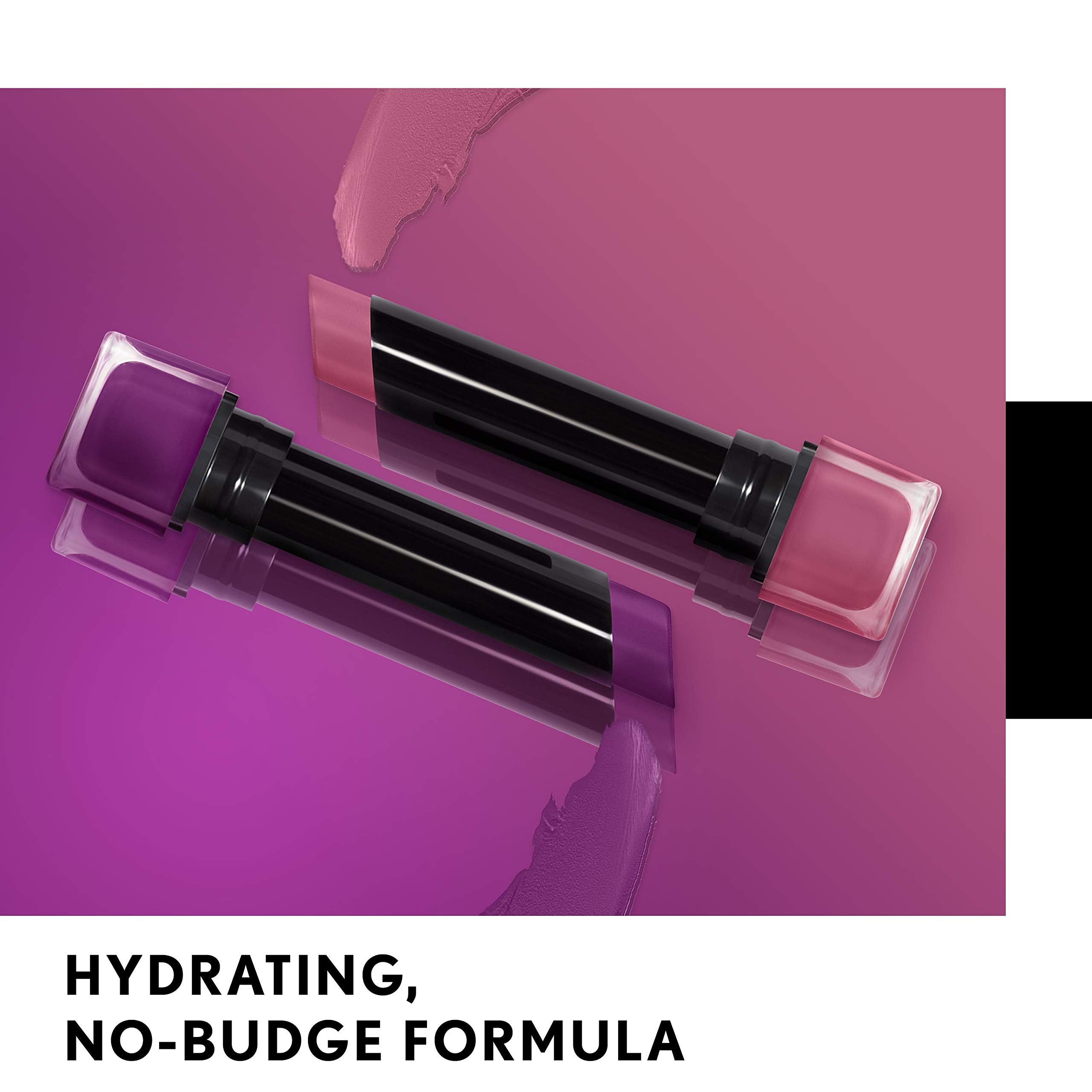 COVERGIRL Exhibitionist on display emphasizes transfer-proof, waterproof formula.
