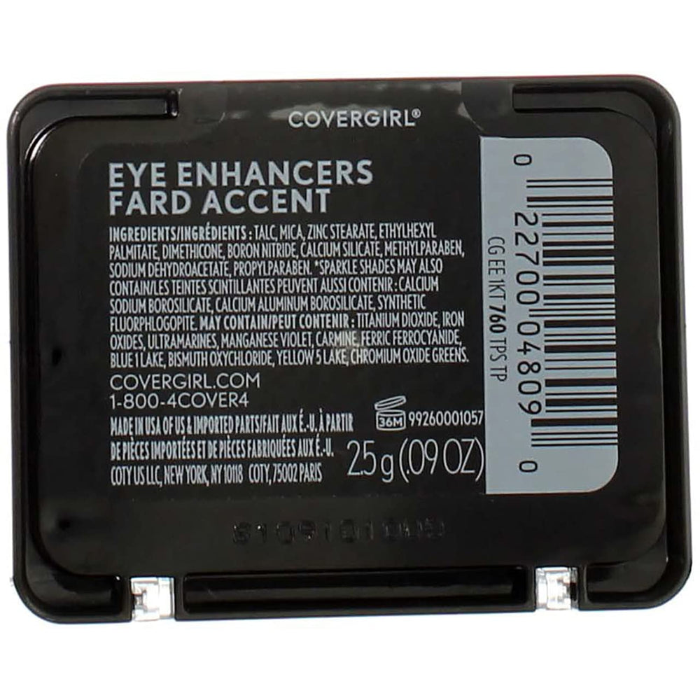 CoverGirl Eye Enhancers palette in use shows soft day to smoky transition.