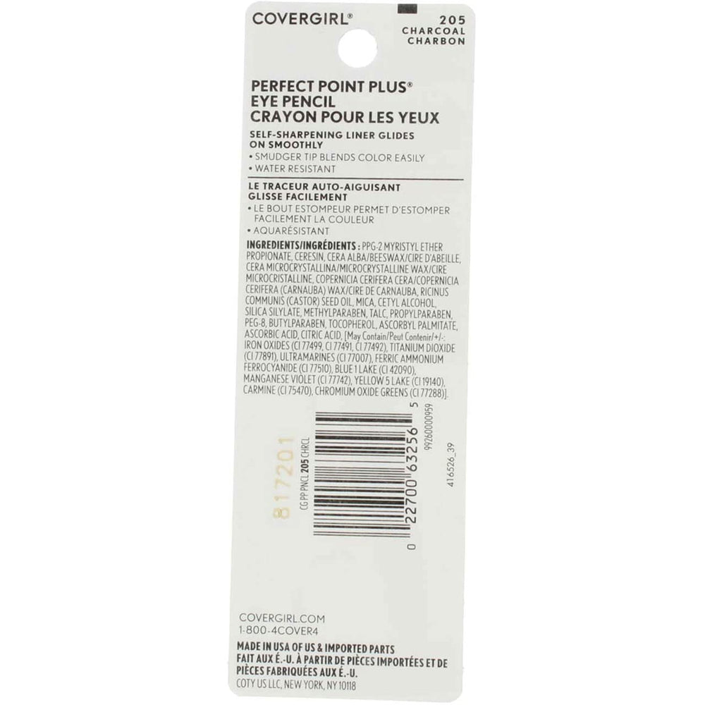 CoverGirl Charcoal self-sharpening eyeliner pencil pack for smoky eye looks and quick touchups.
