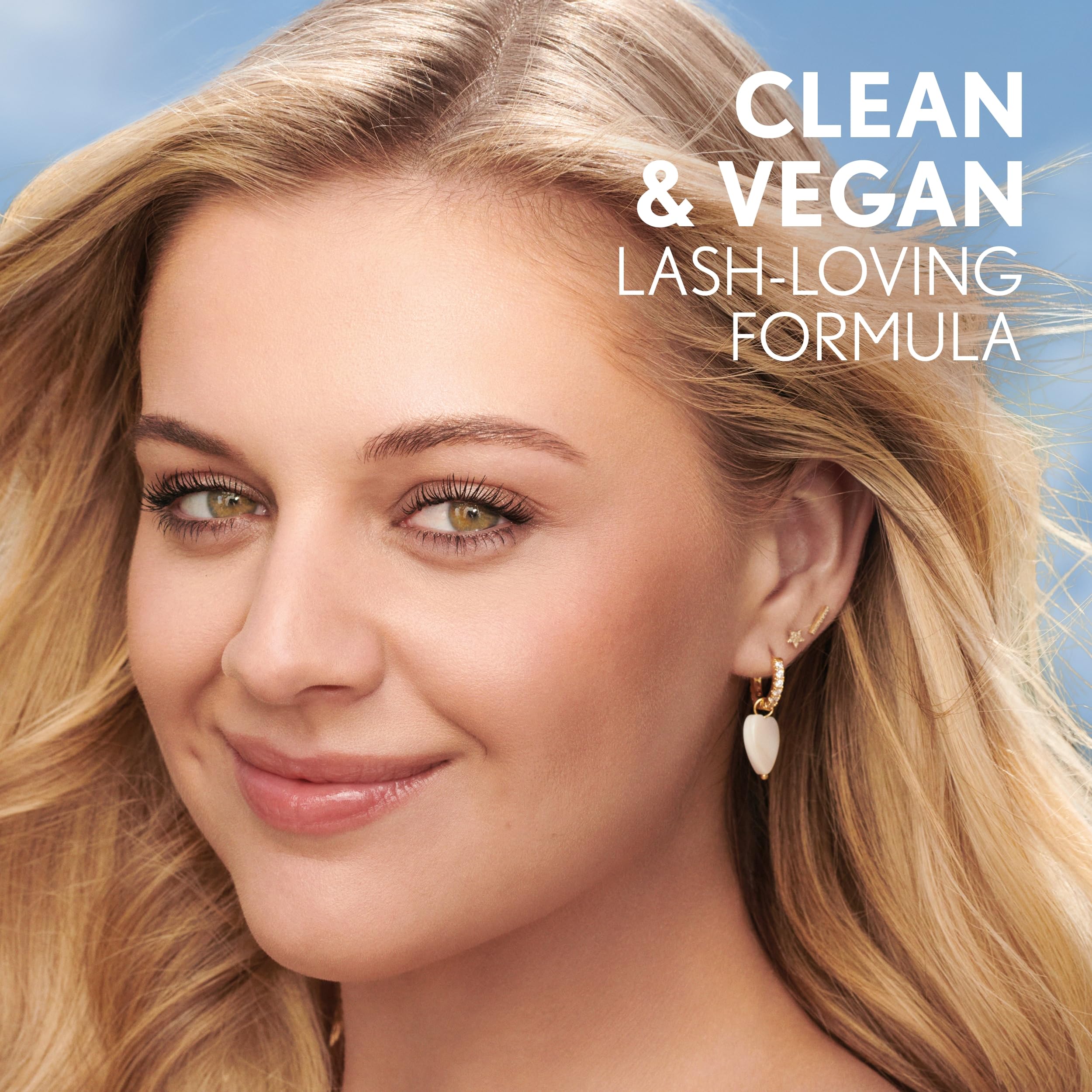 CoverGirl Lash Blast Clean Volume Mascara cruelty-free packaging with Leaping Bunny logo