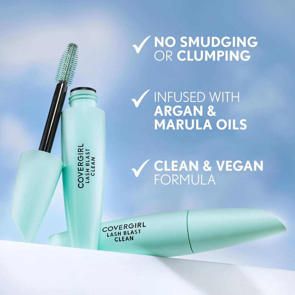 CoverGirl Lash Blast Clean Volume Mascara offers long-wear and smudge-proof results