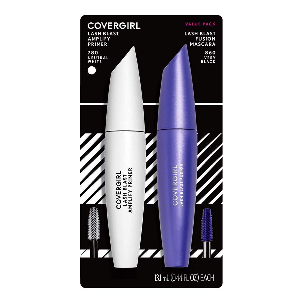 CoverGirl Lash Blast Fusion Mascara oversized brush delivering bold volume.