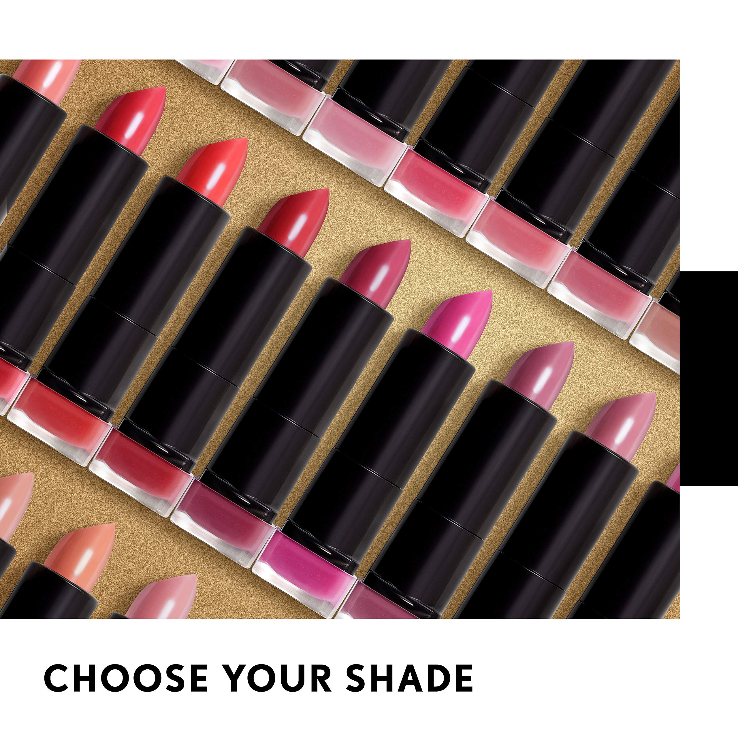 CoverGirl Exhibitionist lip color lasts from day to night with a rich champagne shade.