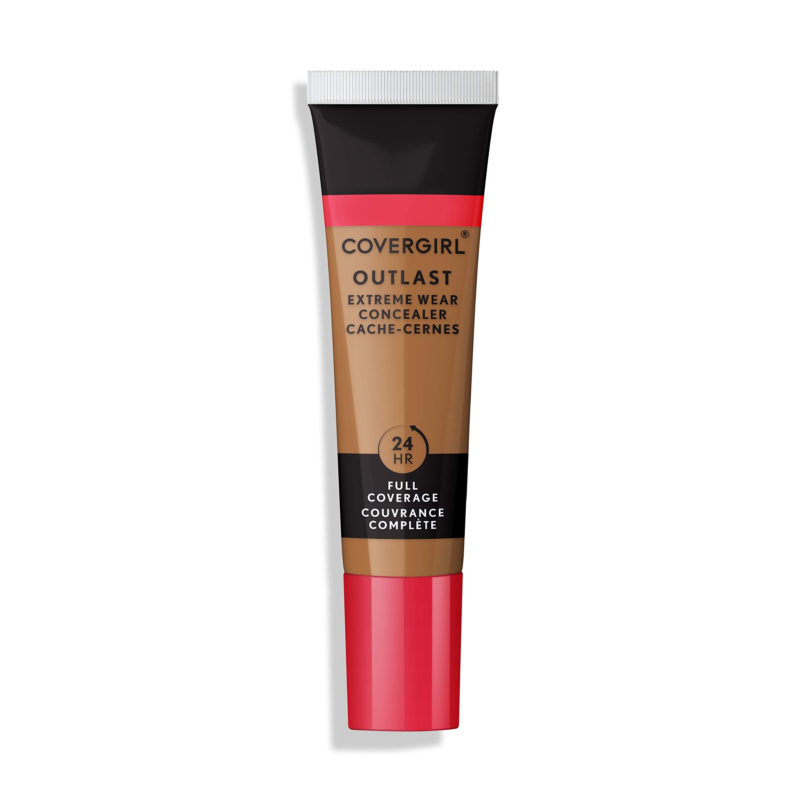 Close-up of CoverGirl Outlast Extreme Wear Concealer applicator delivering precise blending