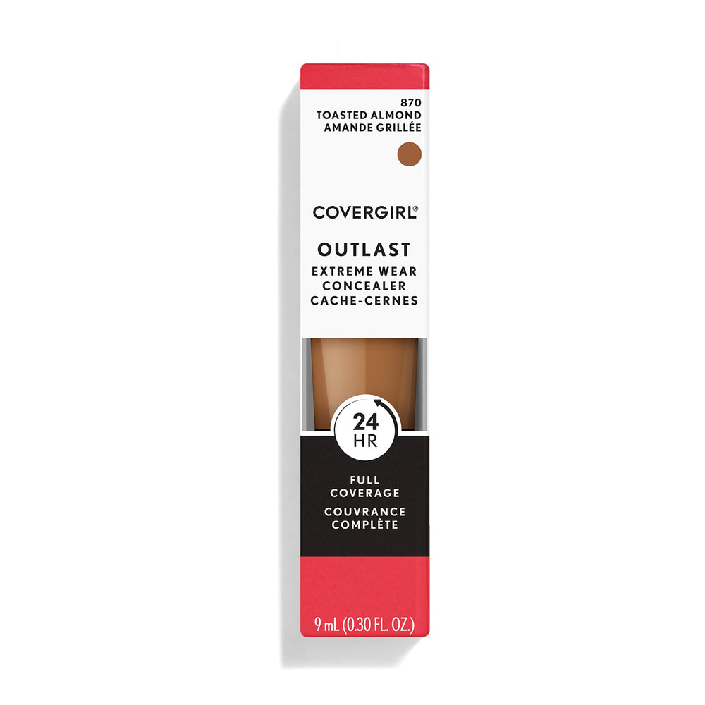 Swatch of CoverGirl Outlast Extreme Wear Concealer on skin showing natural finish