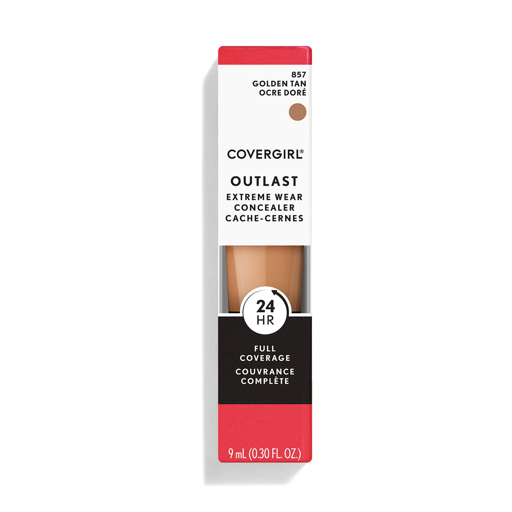 COVERGIRL Golden Tan 857 swatch showing shade match and texture