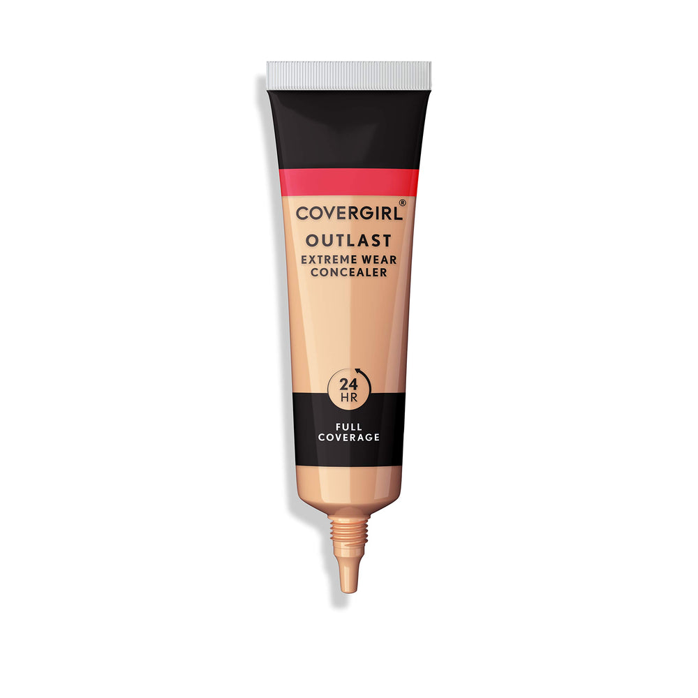 COVERGIRL Outlast Extreme Wear Concealer Ivory 805 tube demonstrates long-lasting full coverage